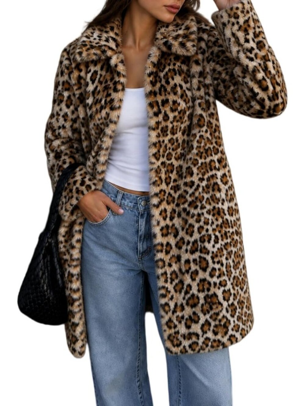 Cozy Faux Fur Long Winter Coat | Fuzzy Lined Fleece Jacket for Women
